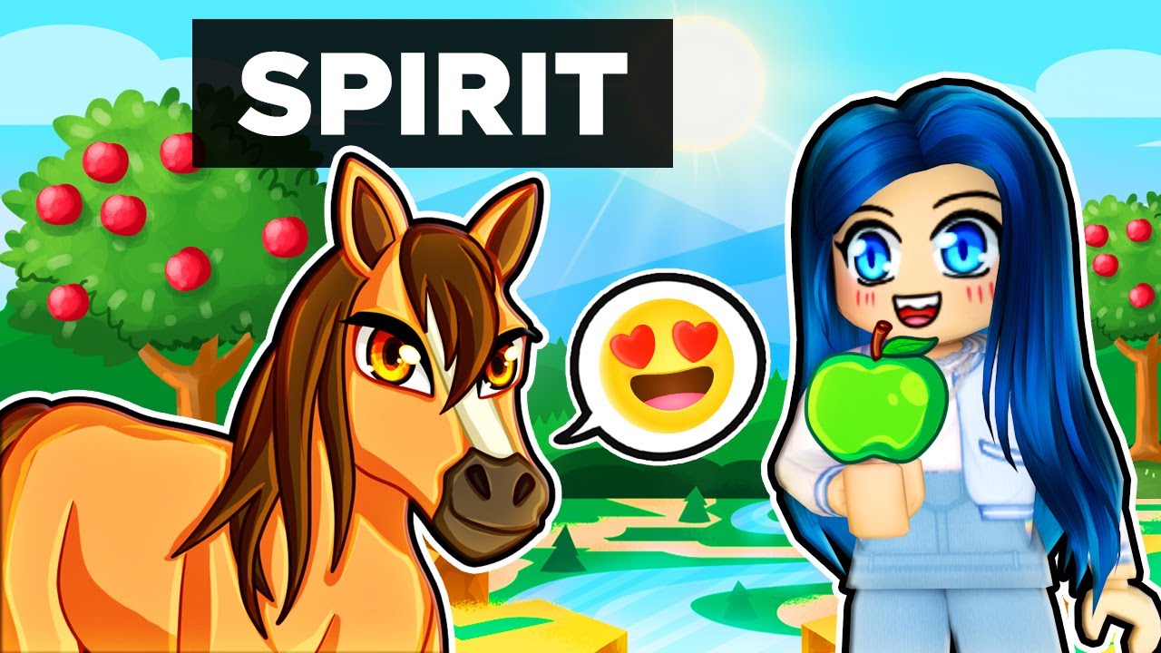 We friended SPIRIT in Roblox Horse Valley!