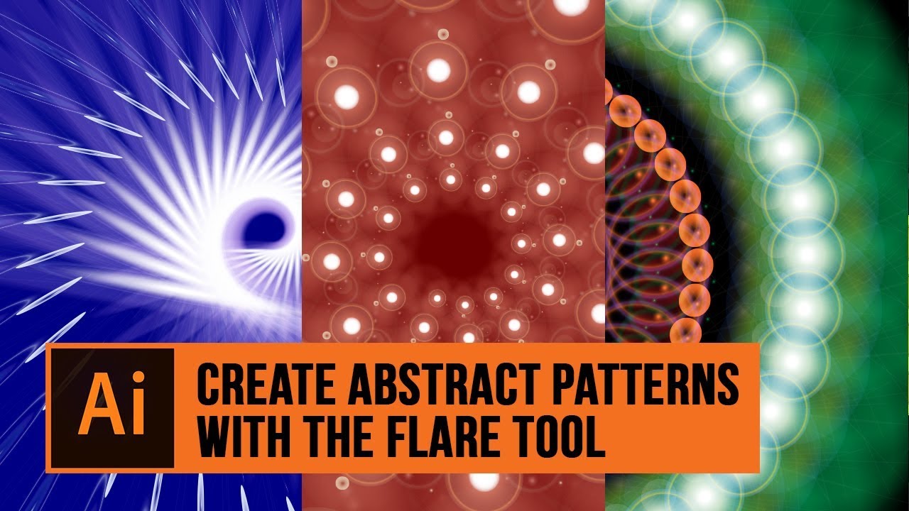 How to Make Abstract Patterns with the Flare Tool | Adobe Illustrator