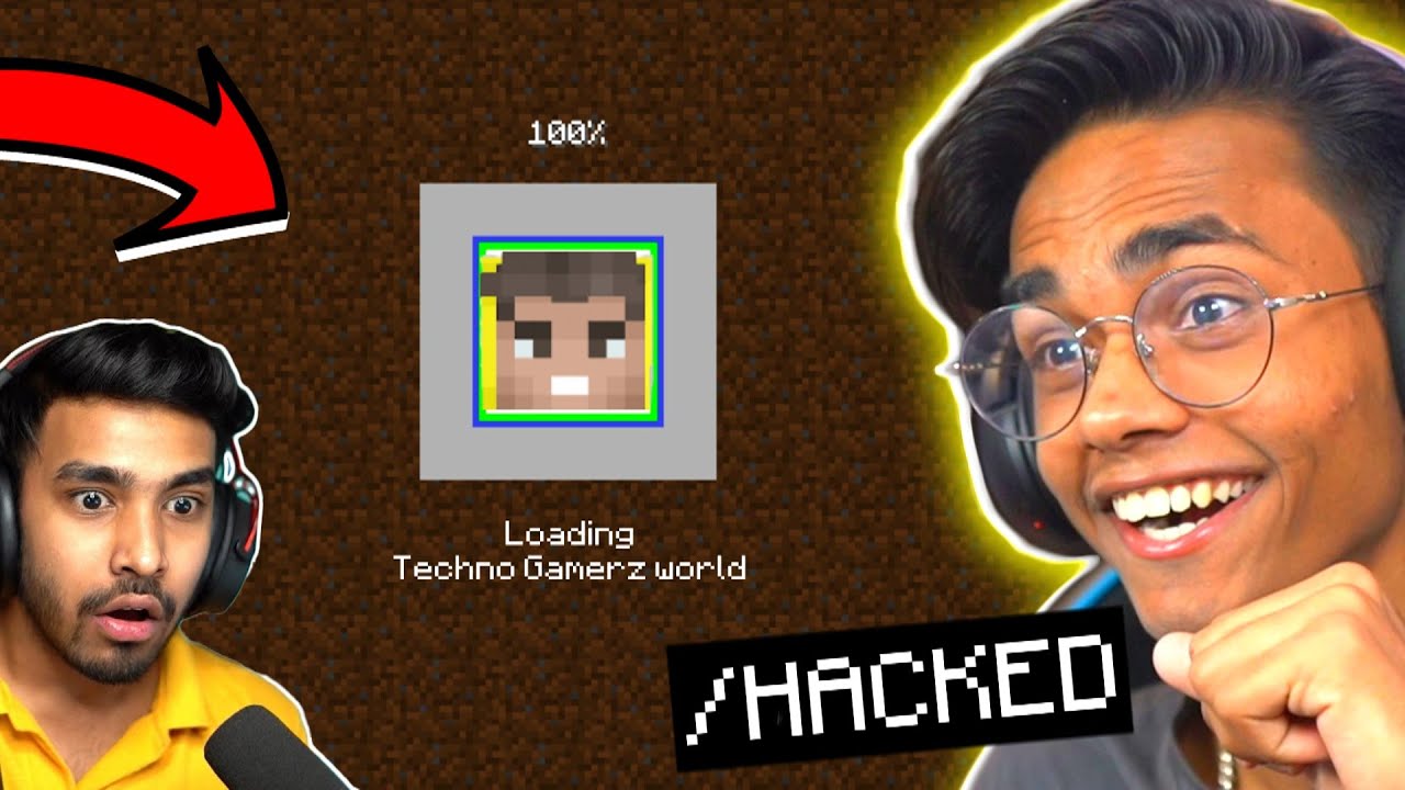 I HACKED INTO Techno Gamerz MINECRAFT World & TROLLED HIM