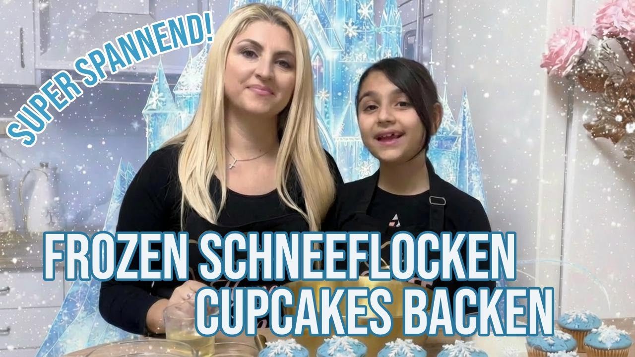 Wir backen magische Frozen-Schneeflocken-Cupcakes mit Alena und Princess