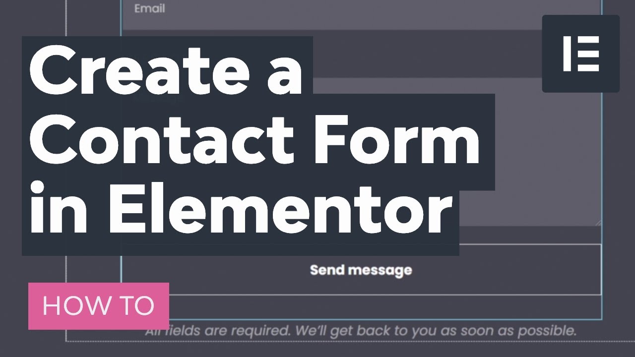 Create an Elementor Contact Form for WordPress