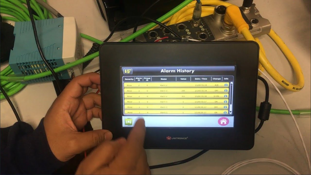 Curso PLC Unilogic Pt.4... Alarmas Visuales  (ANSI/ISA 18.2) y Auditivas con HMI