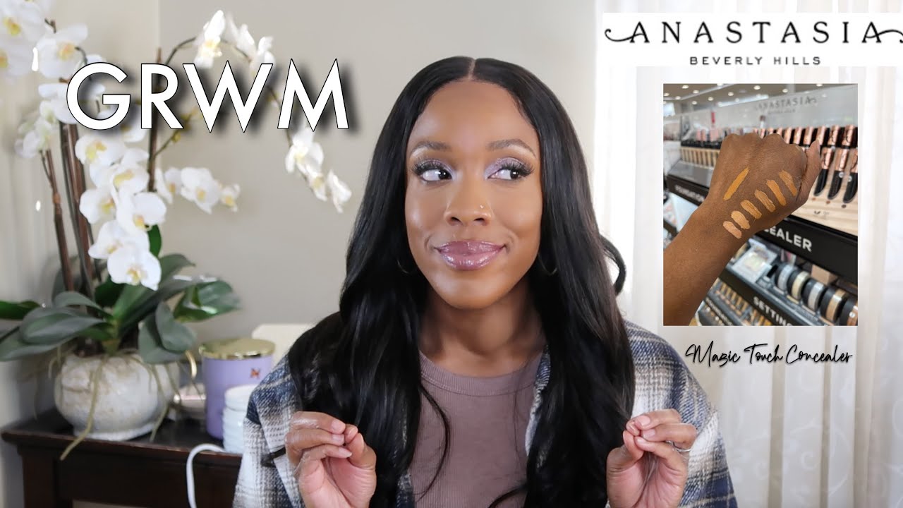 GRWM FT NEW ANASTASIA BEVERLY HILLS MAGIC TOUCH CONCEALERS + ASHLEY STRONG PALETTE