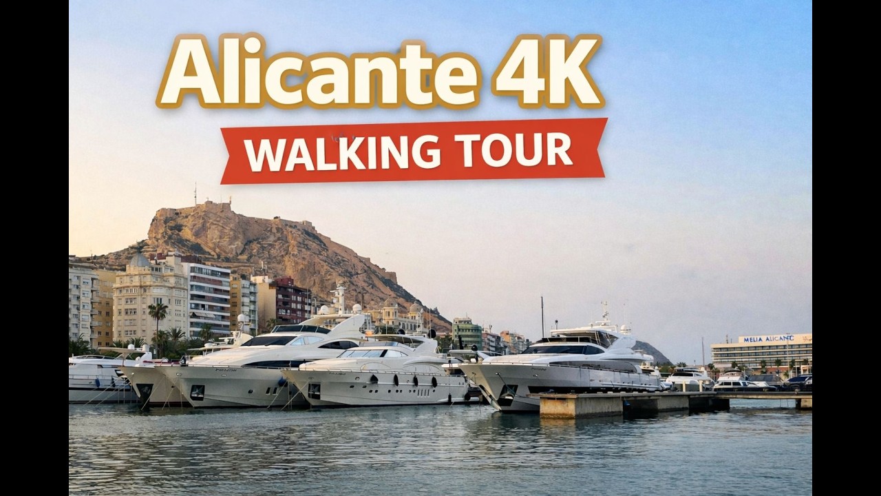 Alicante Walking Tour 4K | Hidden Gems & Favorite Route