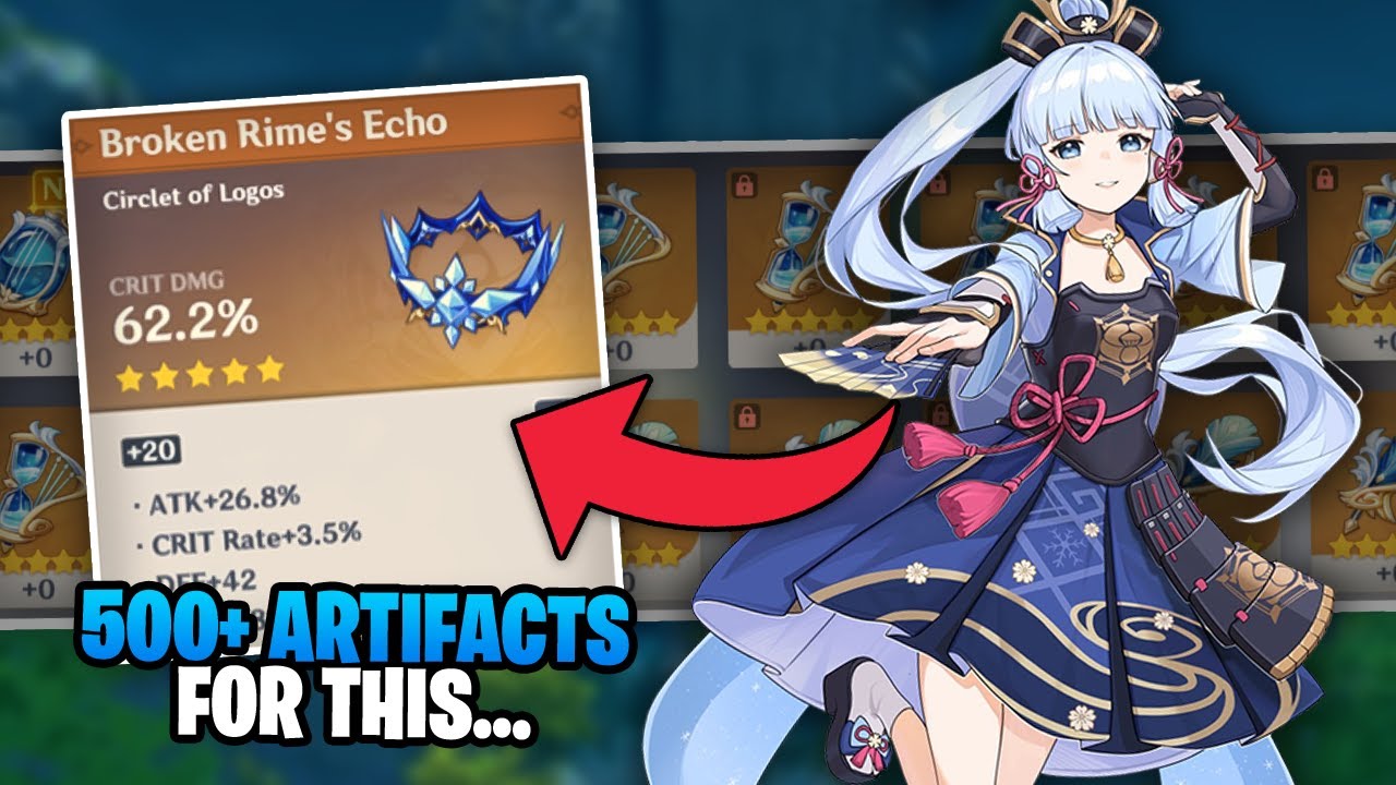 Wasting 500+ artifacts on Ayaka (Artifact Strongbox) I Genshin Impact