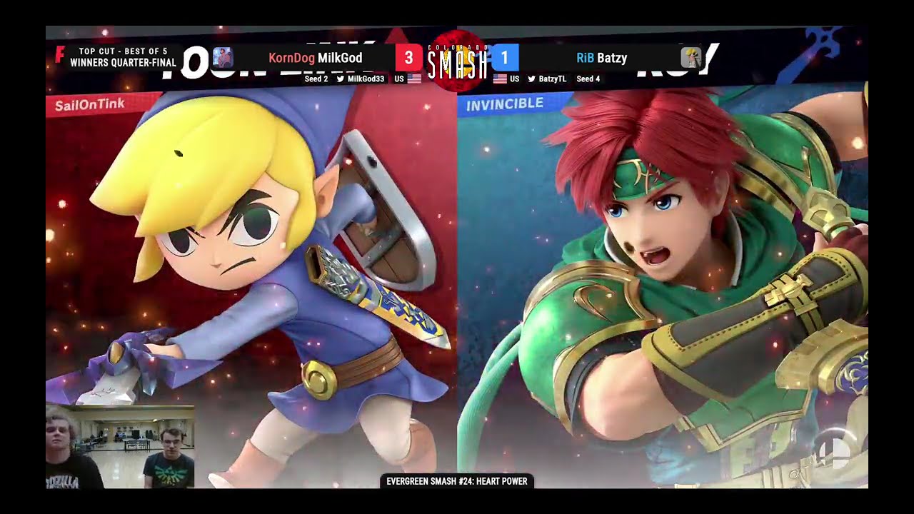 Evergreen #24 Top cut Losers Final Batzy (Toon Link) vs Geemonee (Roy)