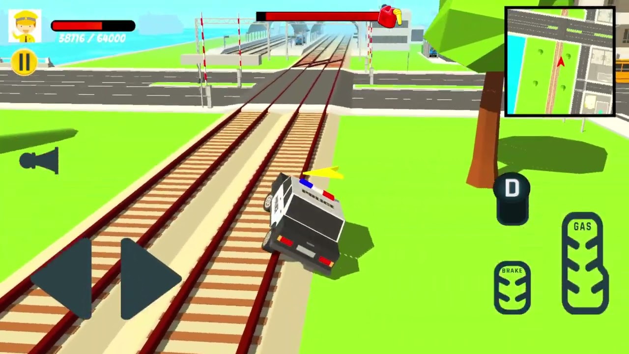 Police Car Driver & Taxi Car Driver & Fire Truck Driver 3D Simulator Gameplay