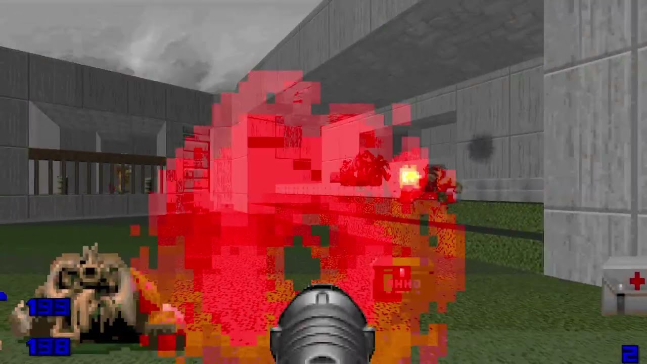Doom SLATE.WAD Map01 Preview
