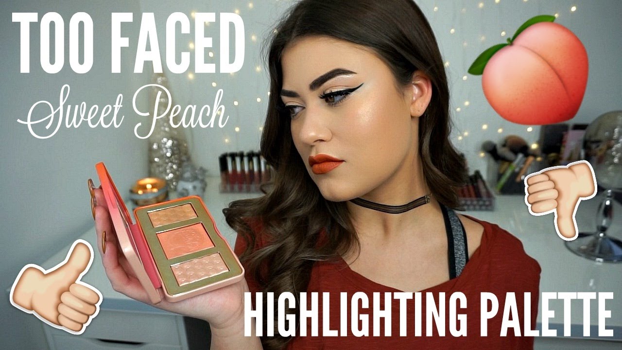 Too Faced SWEET PEACH GLOW PALETTE - Review, Swatches & Demo