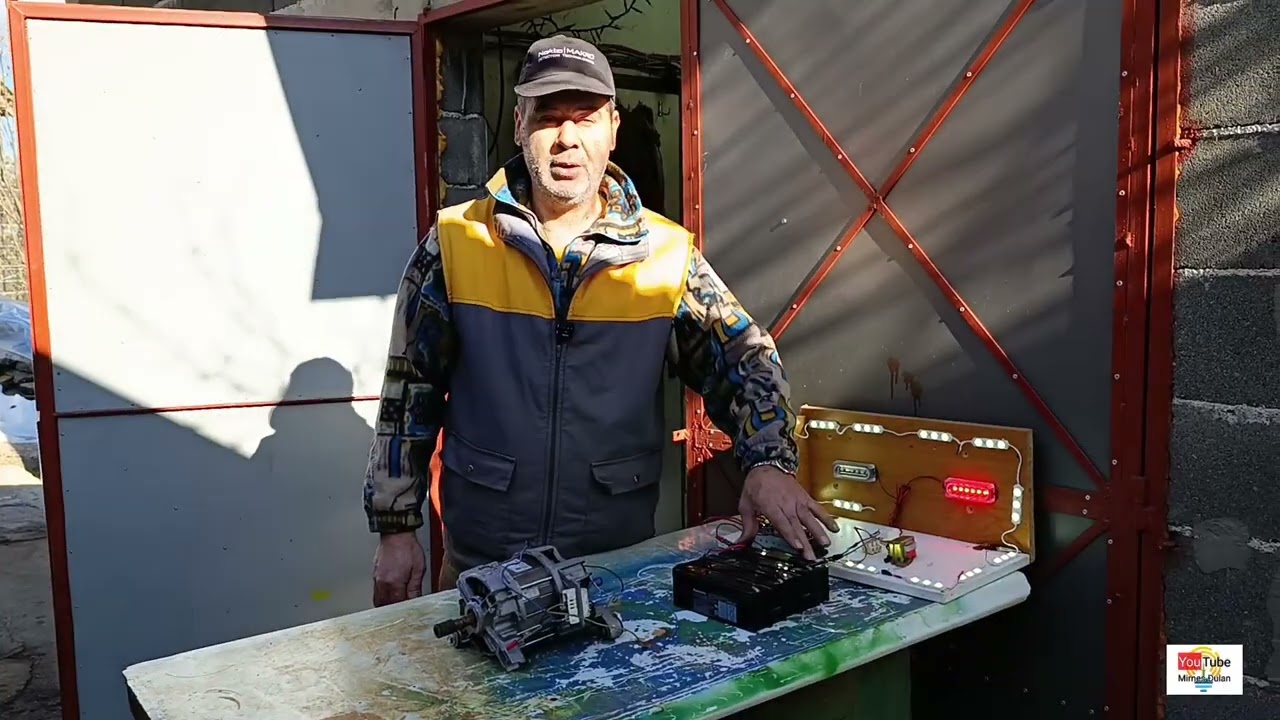 ''Kako spojiti motor od veš mašine na akumulator''
