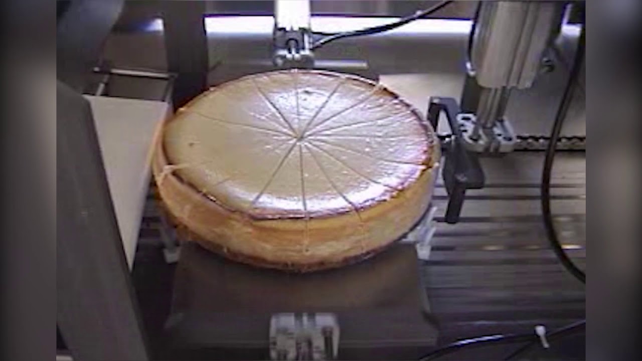 High Speed Inline Round Cheesecake Cutting Machine - ACCUSLICE-400 FoodTools