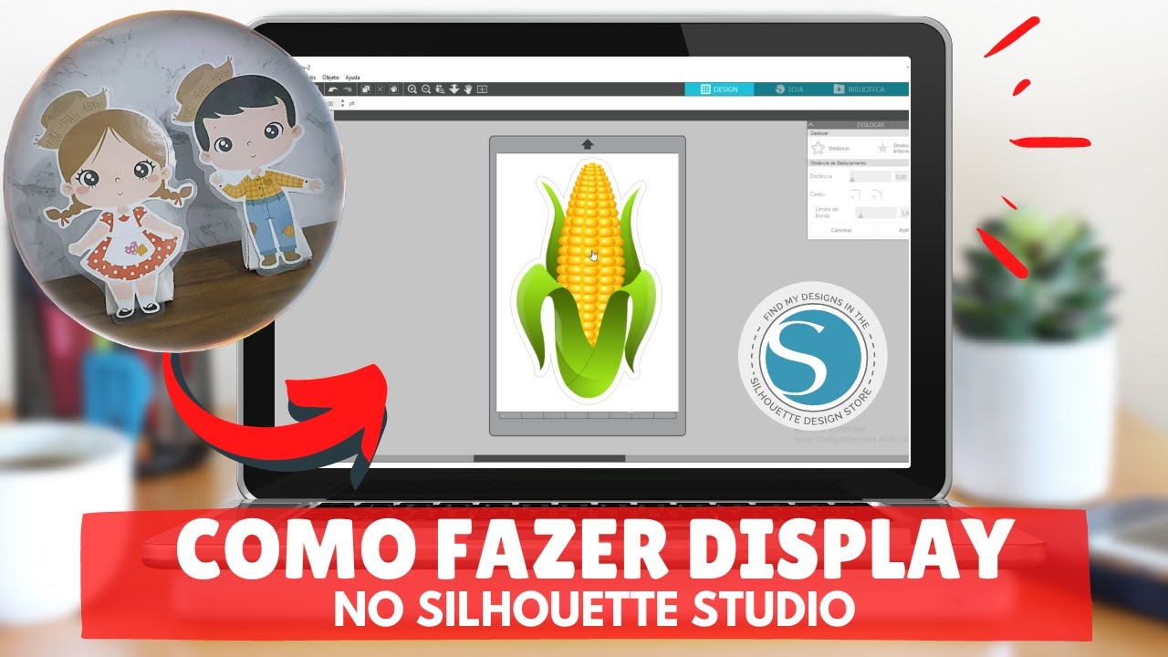 Como Fazer Display para Festa no Silhouette Studio - Aula Grátis