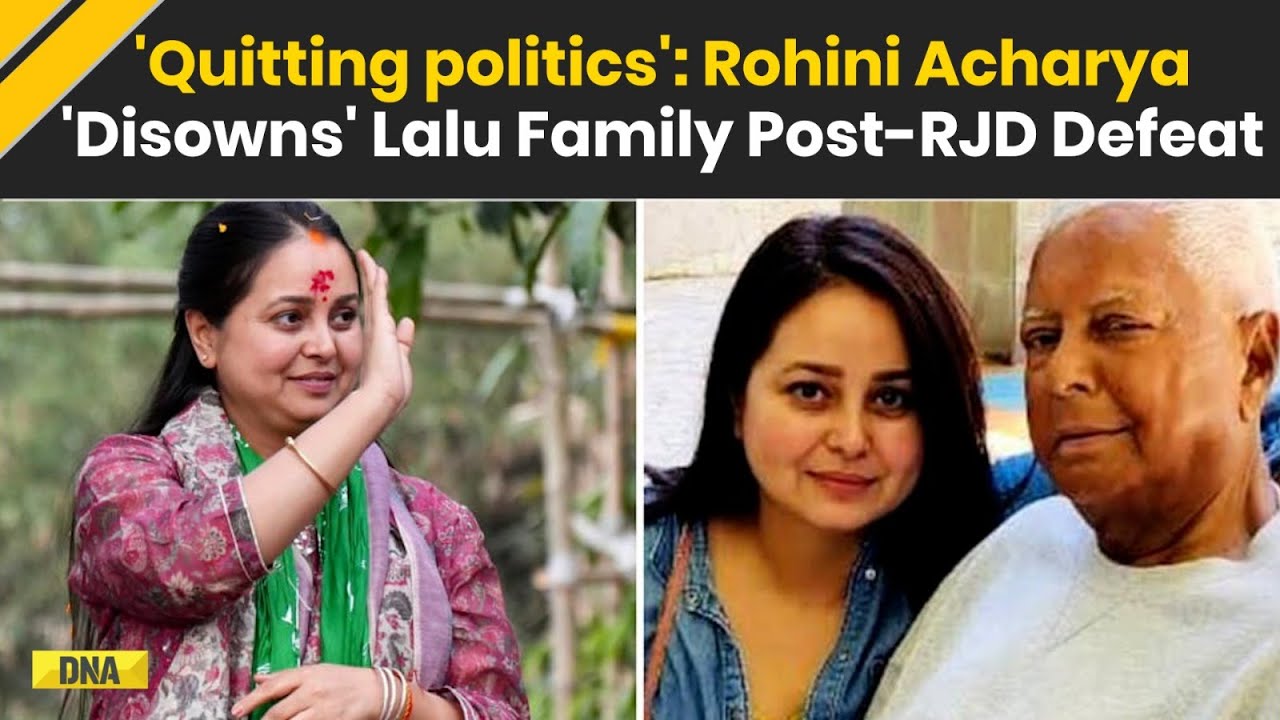Bihar News: Lalu Yadav&rsquo;s Daughter Quits Politics, Cuts Ties With Family After Election Result