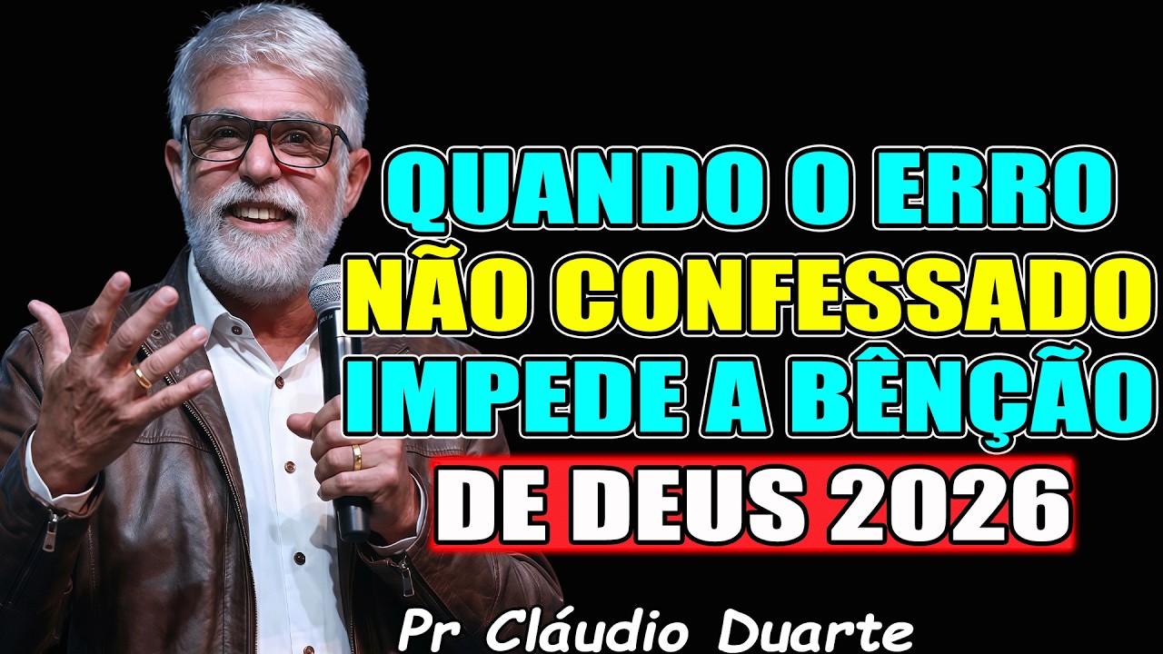 Quando o Erro Não Confessado Impede a Bênção de Deus 2026 - Pr. Cláudio Duarte 2026