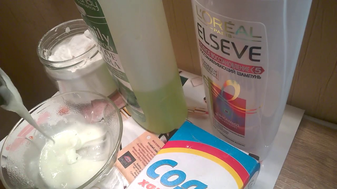 Сода от жирных волос. Маска от жирности волос.