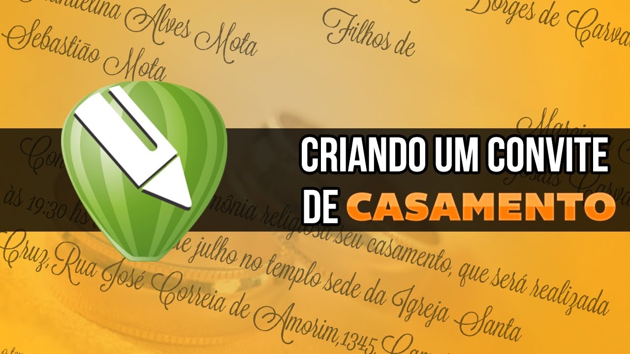 Corel Draw - Criando um convite de casamento