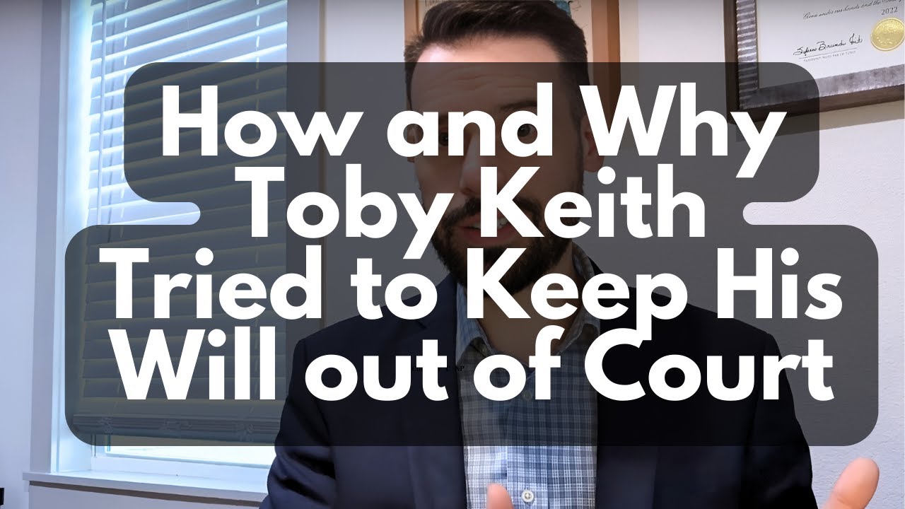 Toby Keith's Last Will and Testament: Article Reveals Court Records About His Estate Planning