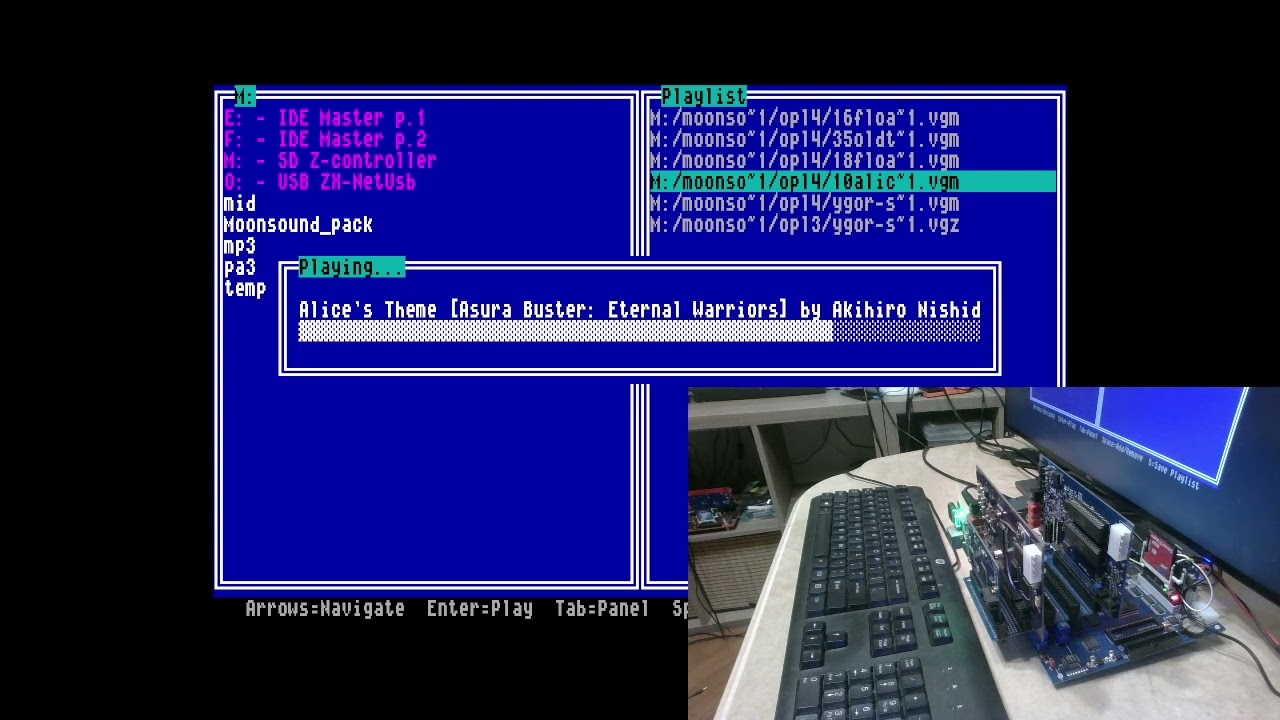 Fuuki arcade and @YgorG music on NedoOS/MoonSound