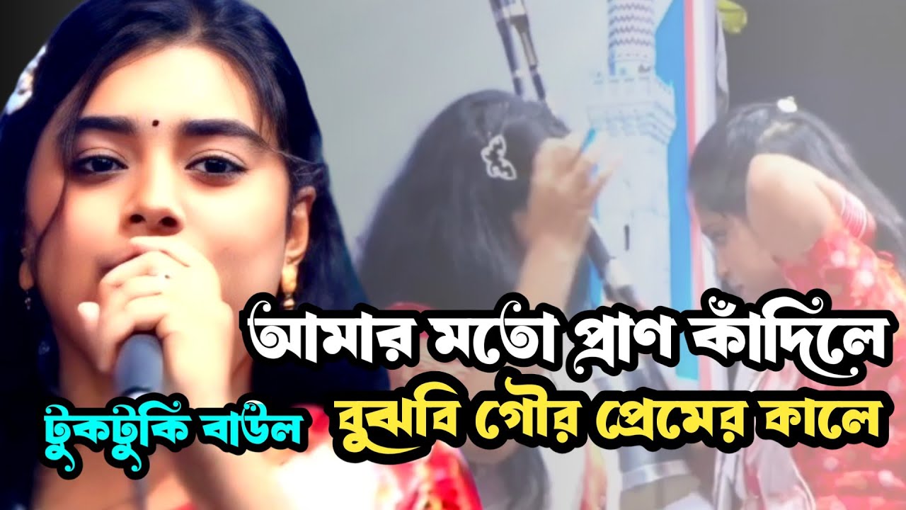 আমার মত প্রাণ কাঁদিলে বুঝবি গৌর প্রেমের কালে | টুকটুকি বাউল | বিচ্ছেদ গান | tuktuki baul song |