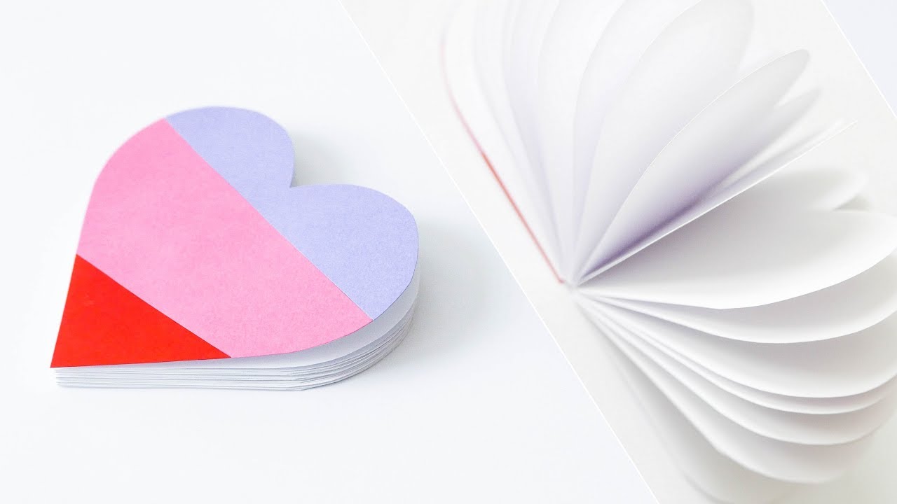 How to make : Heart-Shaped Notebook | Notatnik w Kształcie Serca - Mishellka 