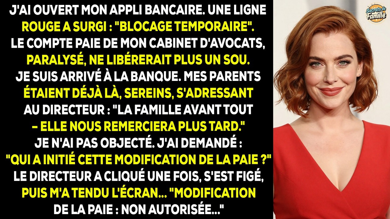 L'application de ma banque a affiché 