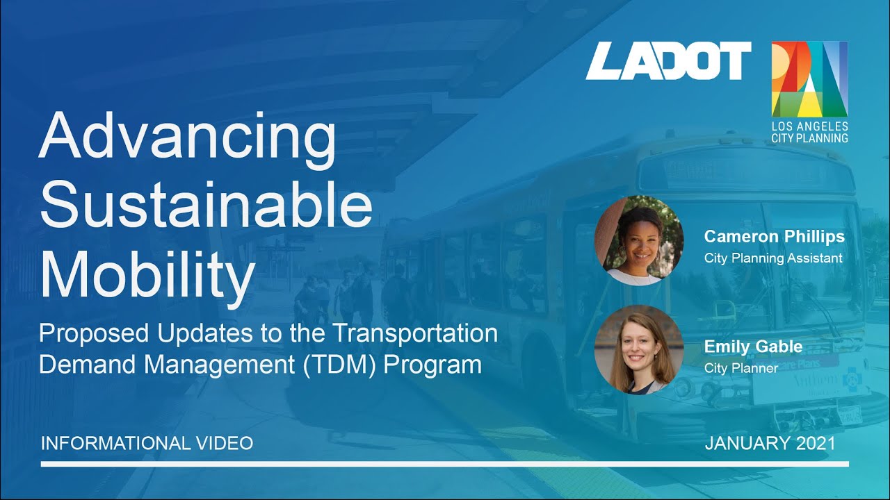 Transportation Demand Management (TDM) Program Update - Informational Video