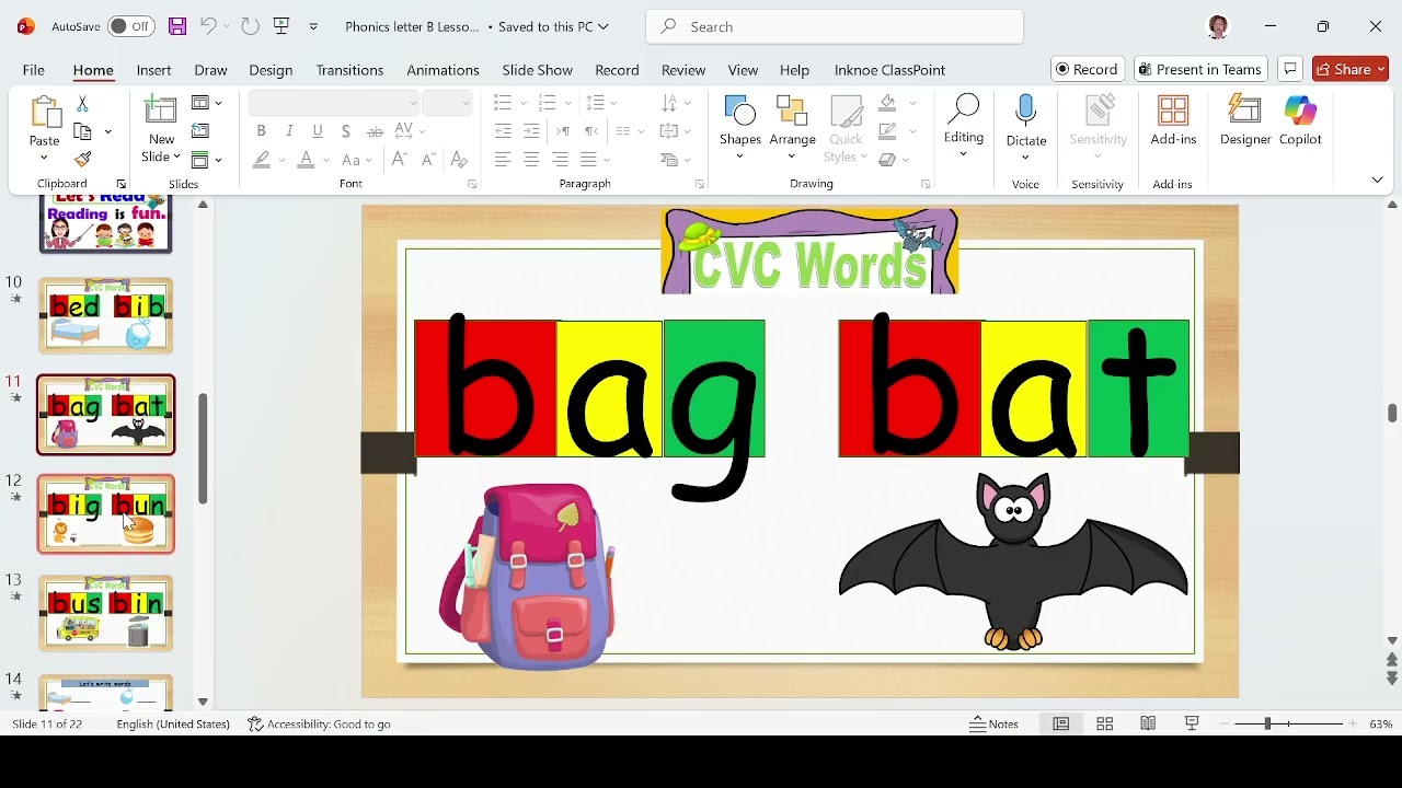 Lesson 24 Phonics Letter Bb