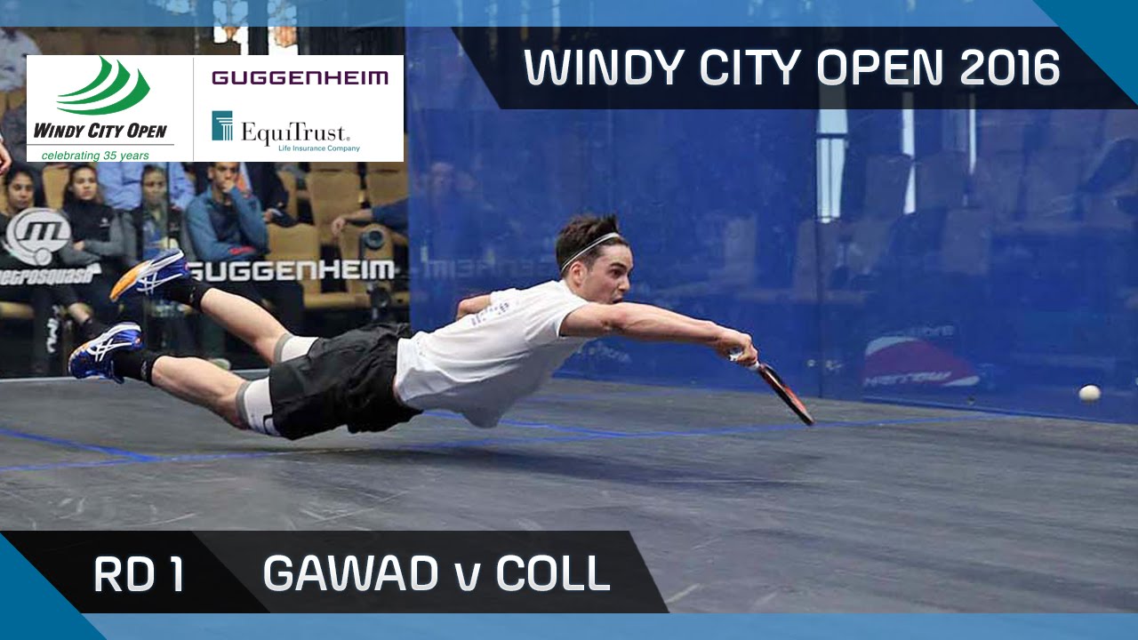Сквош: Гавад против Колла — Открытый чемпионат Windy City Open 2016 — Лучшие моменты, первый раун...