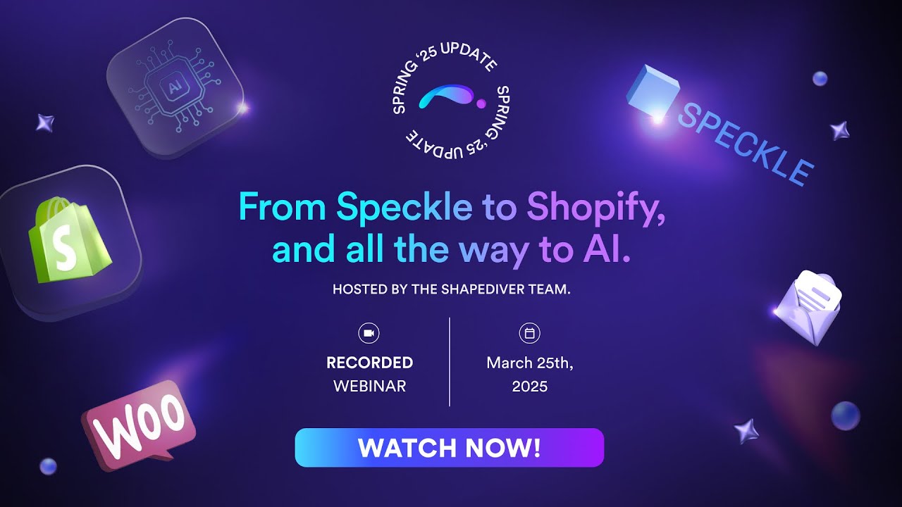 ShapeDiver Spring '25 Update | Webinar Recording
