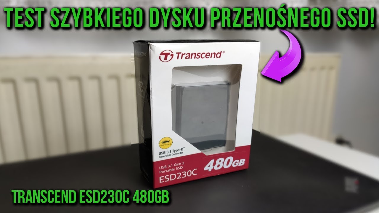 👉🏻 TRANSCEND ESD230C 480GB - OBSZERNY Test malutkiego przenośnego dysku SSD😍