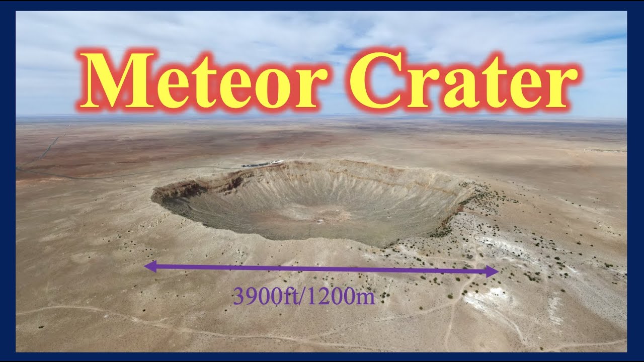 [4k] Drone Tour of Meteor Crater (Arizona, USA) - The Best Preserved Meteorite Crater on Earth