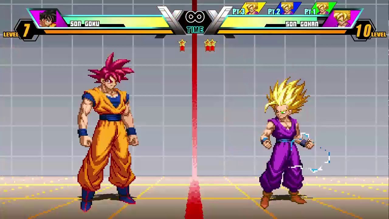 New Son Goku vs Teen Gohan (Rematch) | Legacy Rewritten | Jump Force Mugen V6