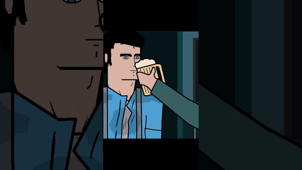 Superman in bar scene - man of steel fan animation 
