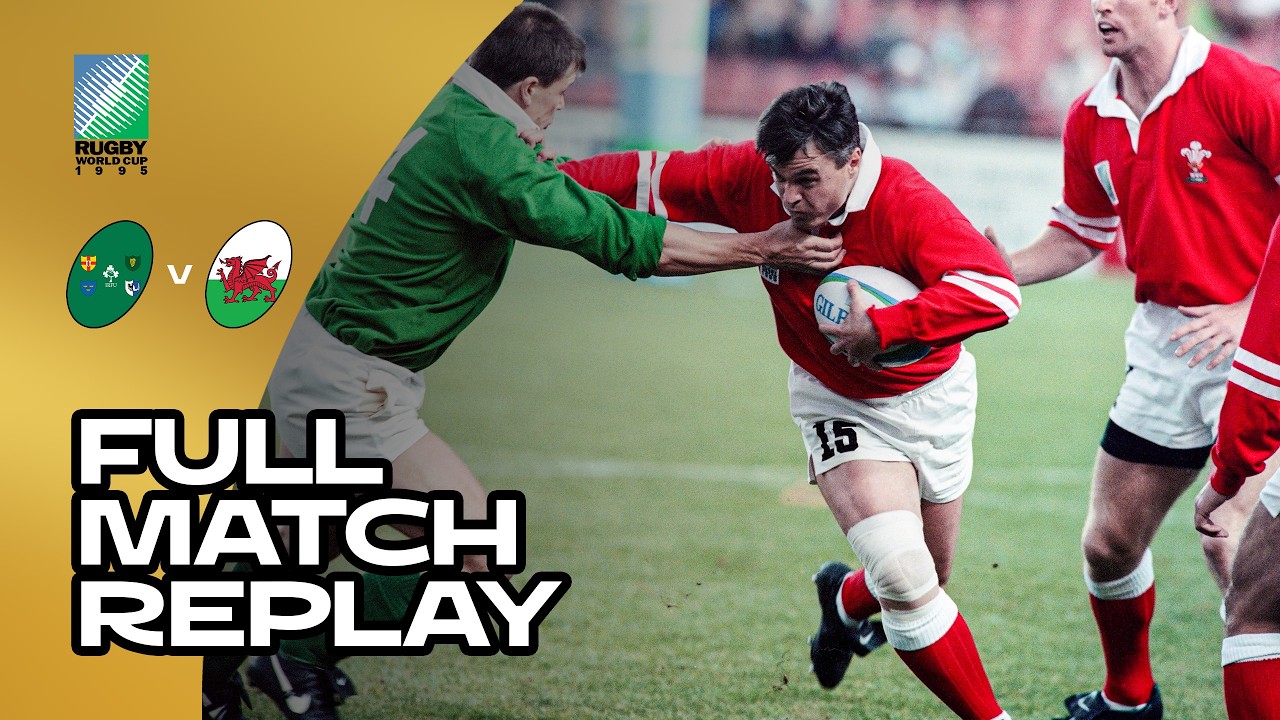SO CLOSE for Wales in Johannesburg 🤏 | Ireland v Wales | Rugby World Cup 1995 | Full Match Replay