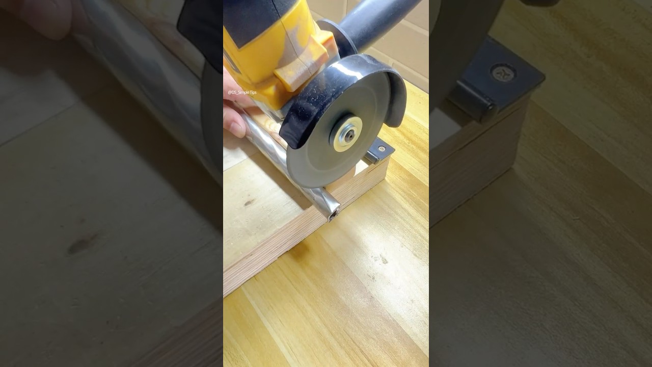 Turn an Angle Grinder into a Cutter - Easy DIY Hack That Actually Works! #diytools #workshoptips