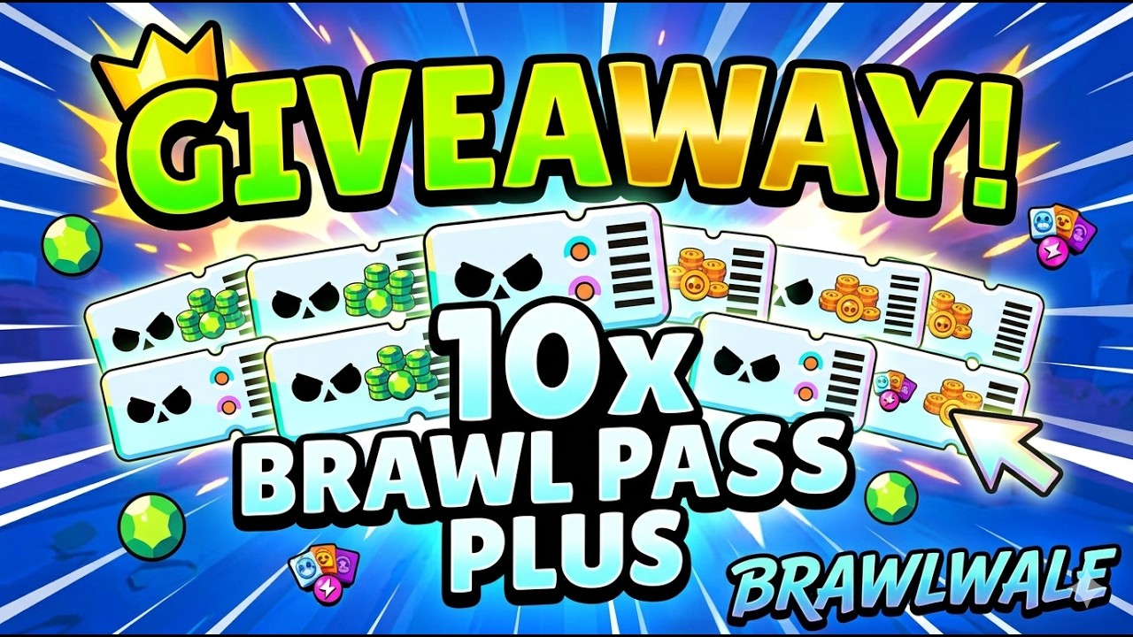 I&rsquo;m Giving Away 10 BRAWL PASS PLUS! 🎁 (Free Brawl Pass Plus Giveaway)