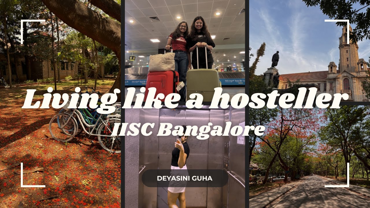 Living like a hosteller in IISC Bangalore ❤️🌸