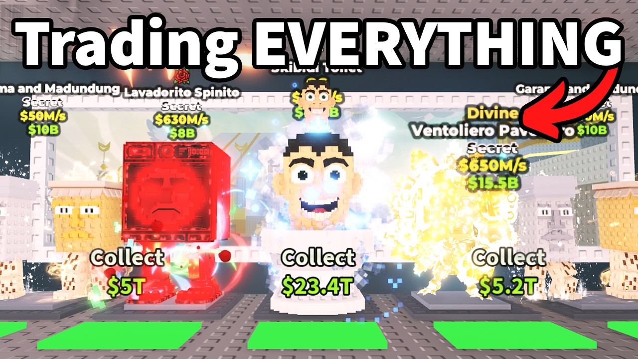 Trading Off My ENTIRE BASE in Steal a Brainrot!