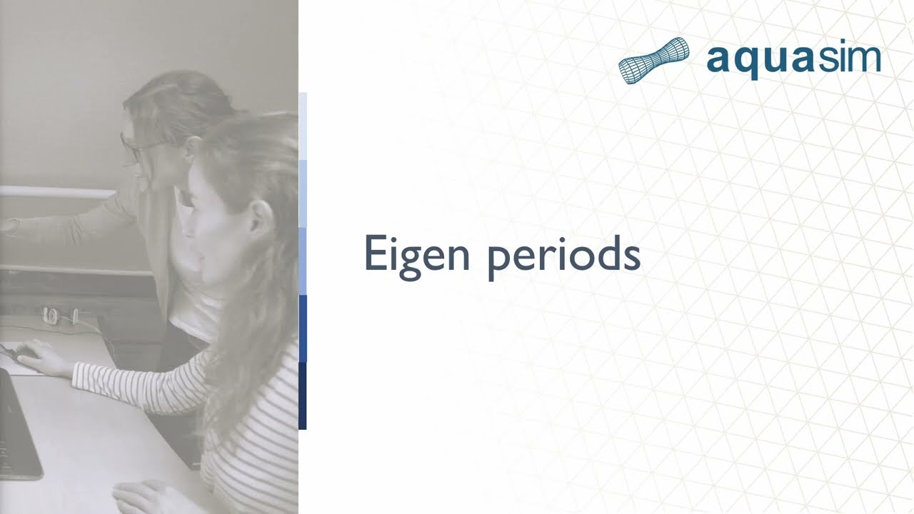 Calculating eigen periods in AquaSim