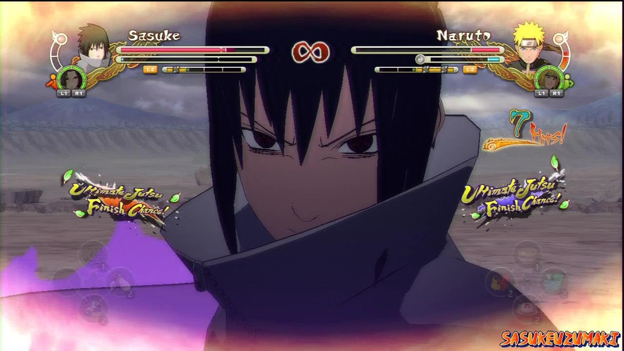 Naruto Shippuden Ultimate Ninja Storm 3 - EMS Sasuke (Edo Itachi) Vs KCM 2 Naruto (Minato) (HD)