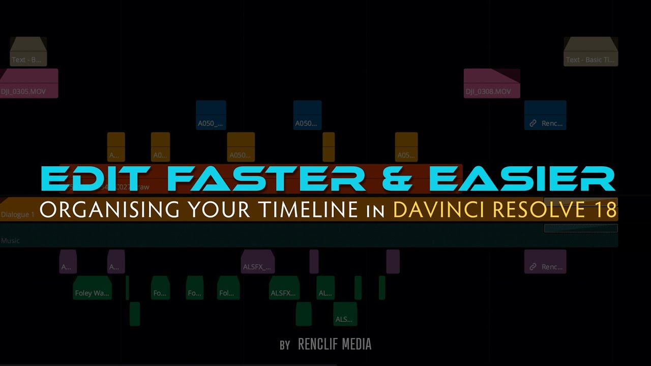 Organising your Edit Page Timeline in Davinci Resolve Studio 18