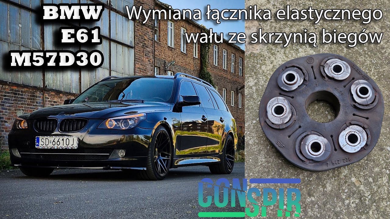 BMW E61 530D M57 | Wymiana łącznika elastycznego wału napędowego