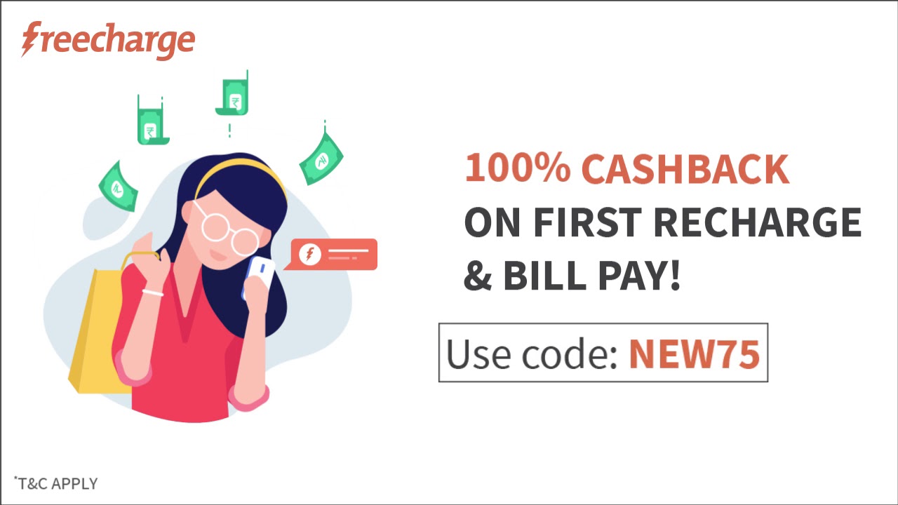 FreeCharge - NEW75 New User Offer