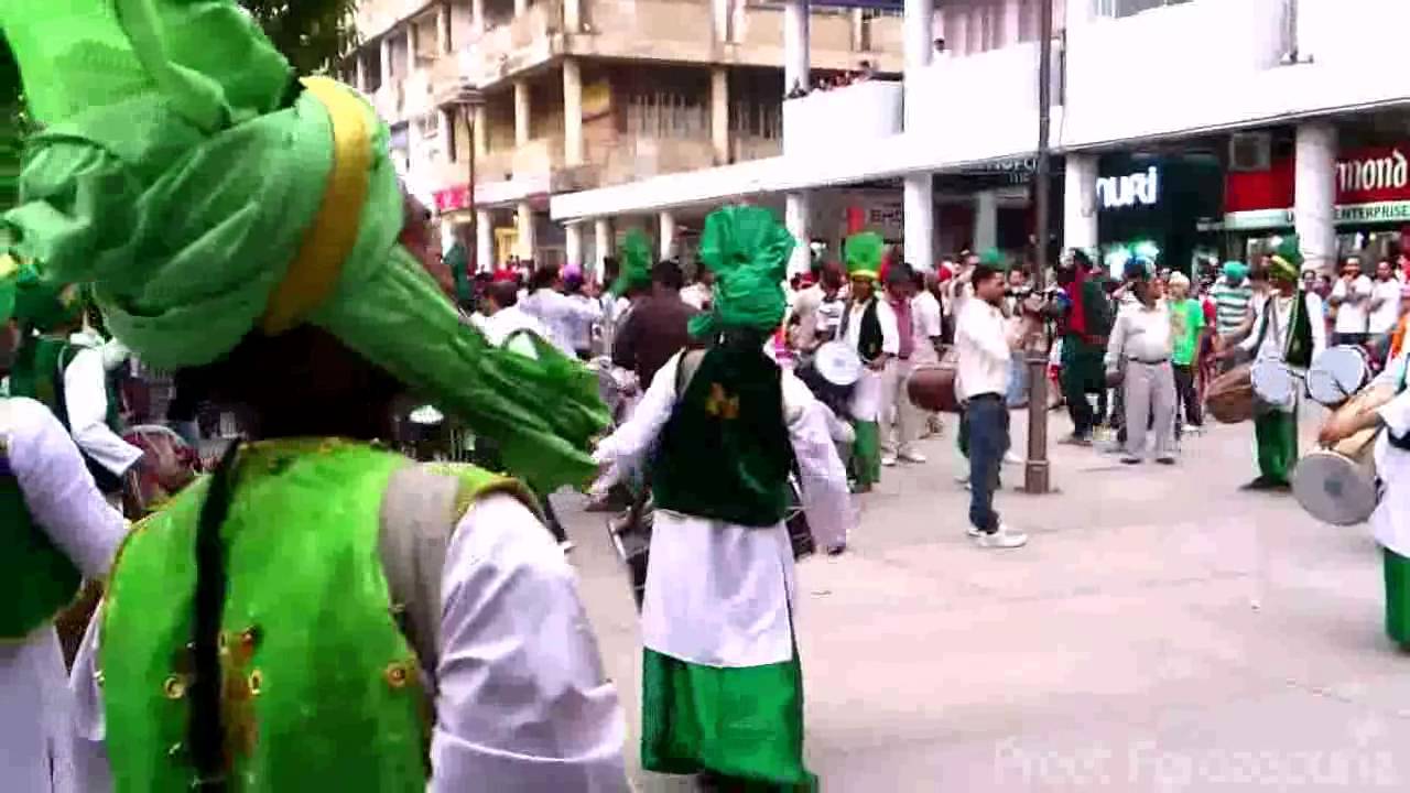 Dhol Show in Sector 17 Chandigarh.avi