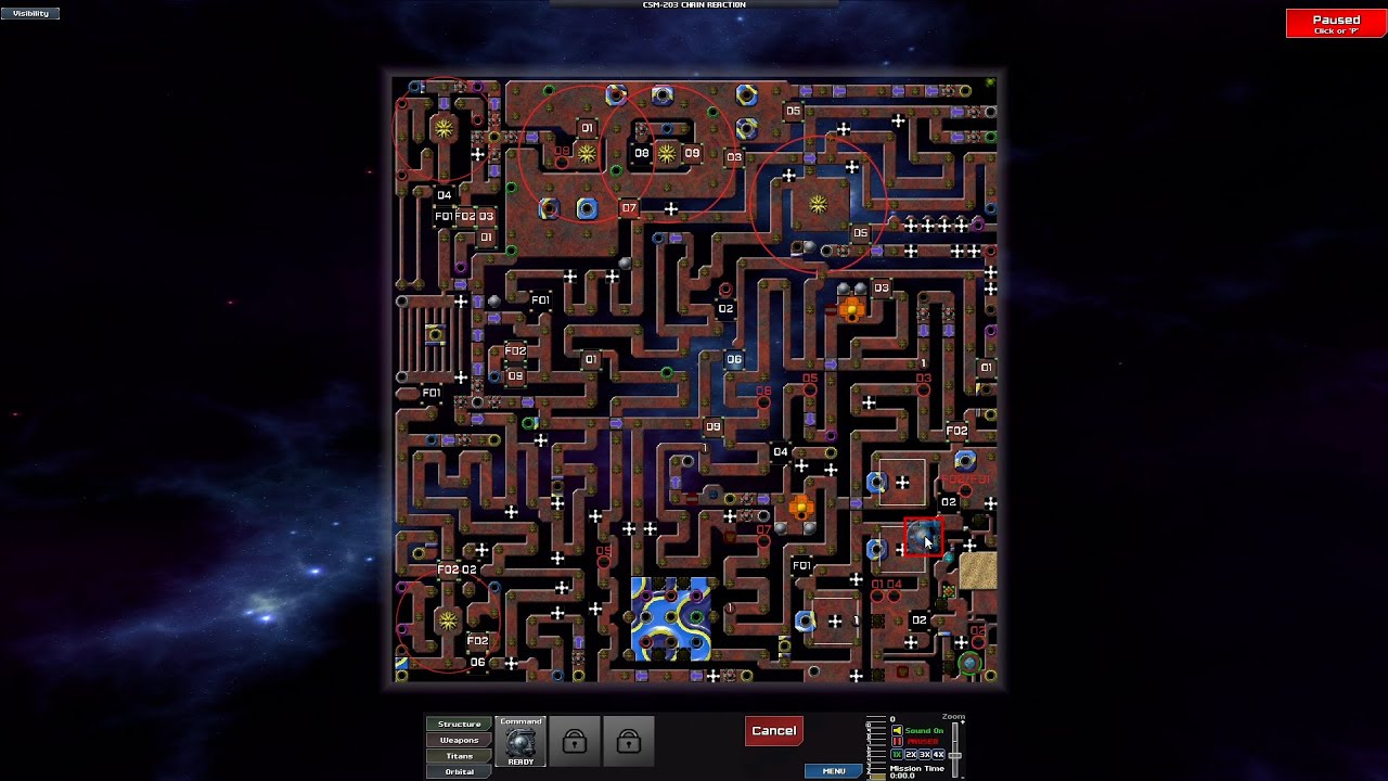Creeper World 3 Colonial Space (2x Speed): CSM-203 CHAIN REACTION, by yum234
