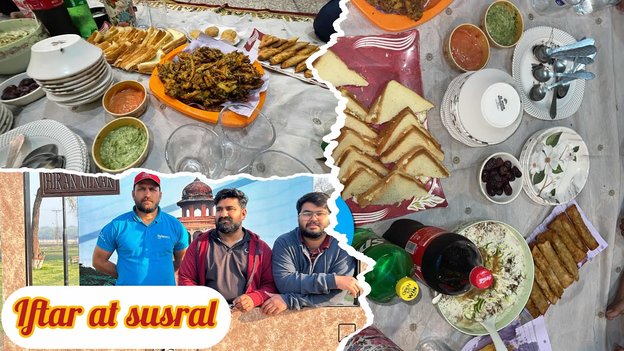 Iftar party at susral 💕morning 🚶 at hiran minar😍having great fun on sunday💚