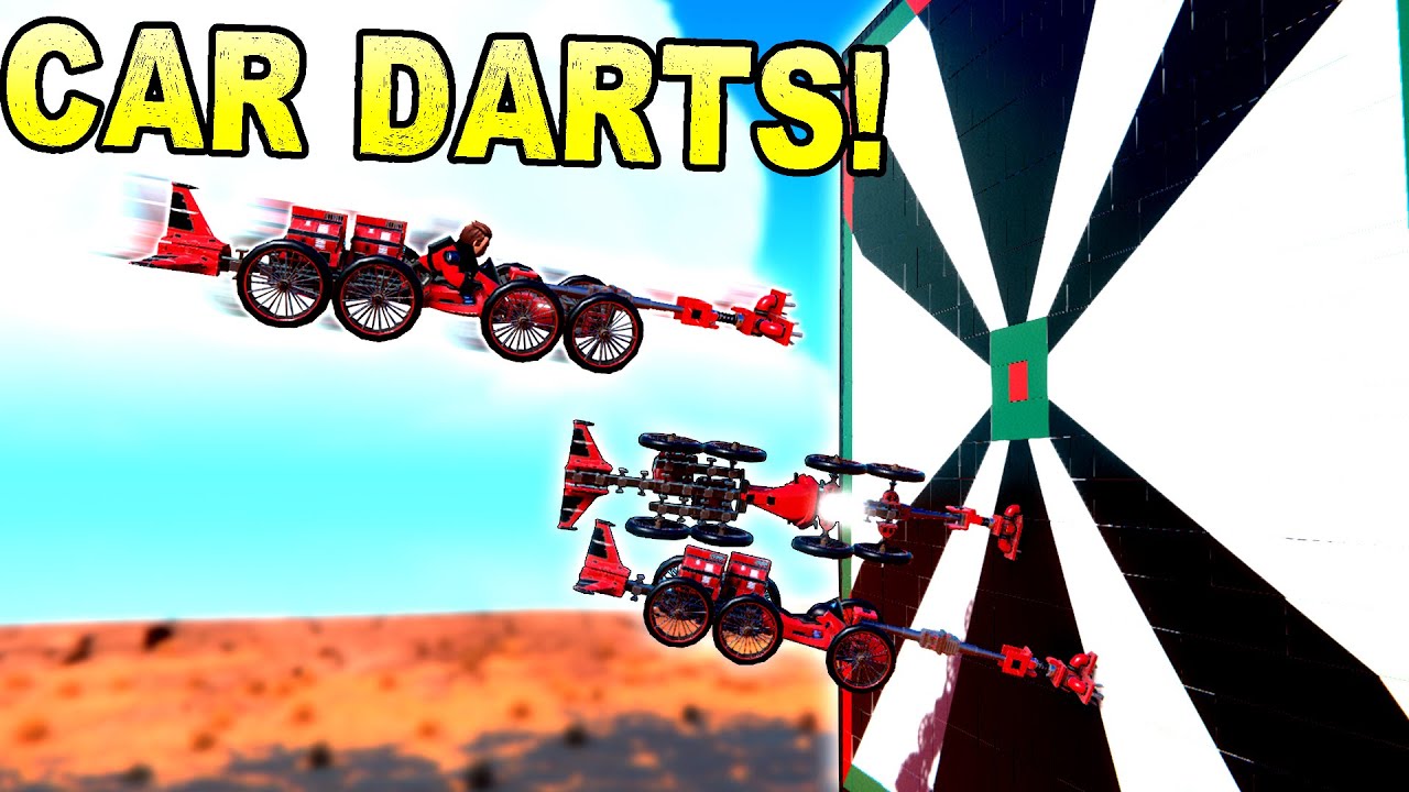 Jumping Sticky Cars at A Giant Dart Board! - Trailmakers Gameplay