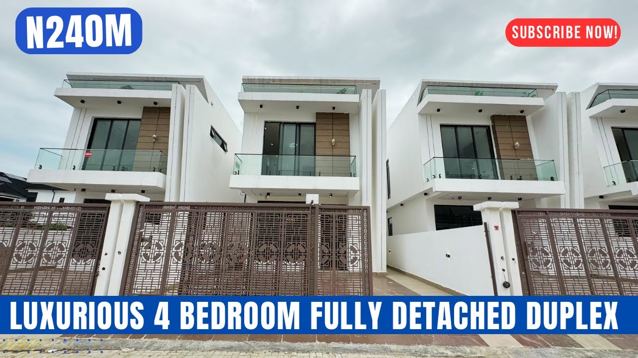 House for Sale in Lekki, Lagos Nigeria; Luxurious 4 Bedroom Detached Duplex for Sale in Orchid Lekki