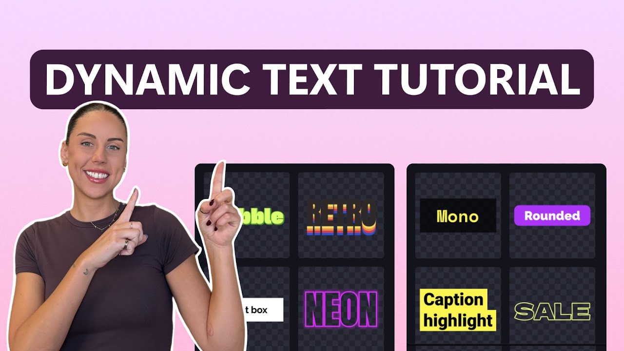 Как мгновенно добавить динамический текст в видео