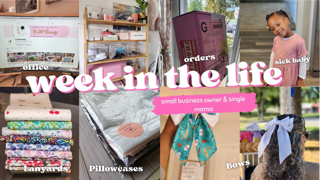 PRODUCTIVE week in the life of a 29 Y/O small business owner & single mama, 19 day fair prep, vlog